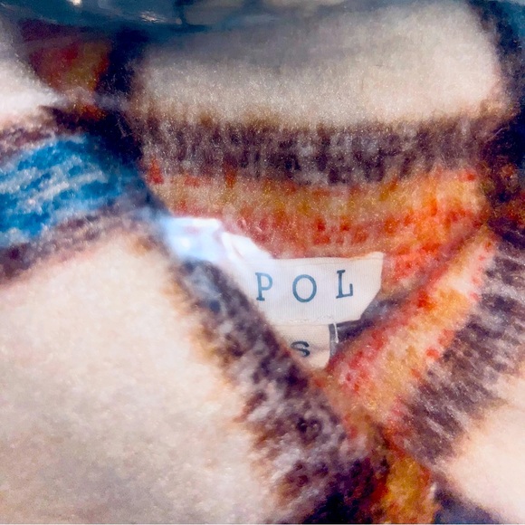 NWT POL CINNAMON BROWN 🤎 PLAID JACKET 🧥 - BROWN🤎 / ICED LATTE, Sz.S, BNWTIB - Picture 10 of 13